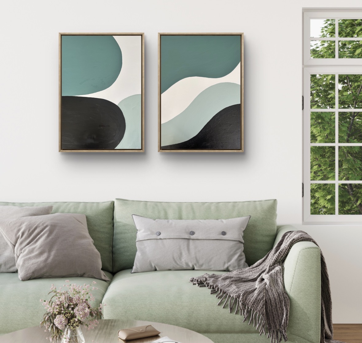 Terracotta Pebbles, acrylic on canvas, 2026