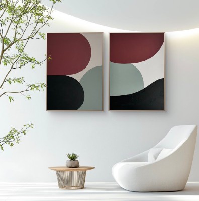 Green Pebbles, acrylic on canvas, 2026