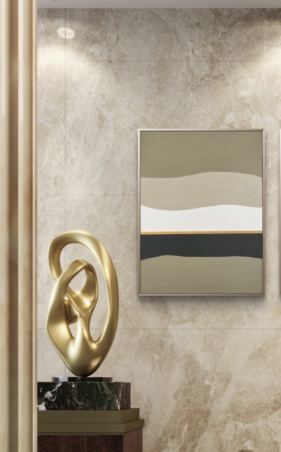 Mineral Earth — Sand, acrylic on canvas, 2026