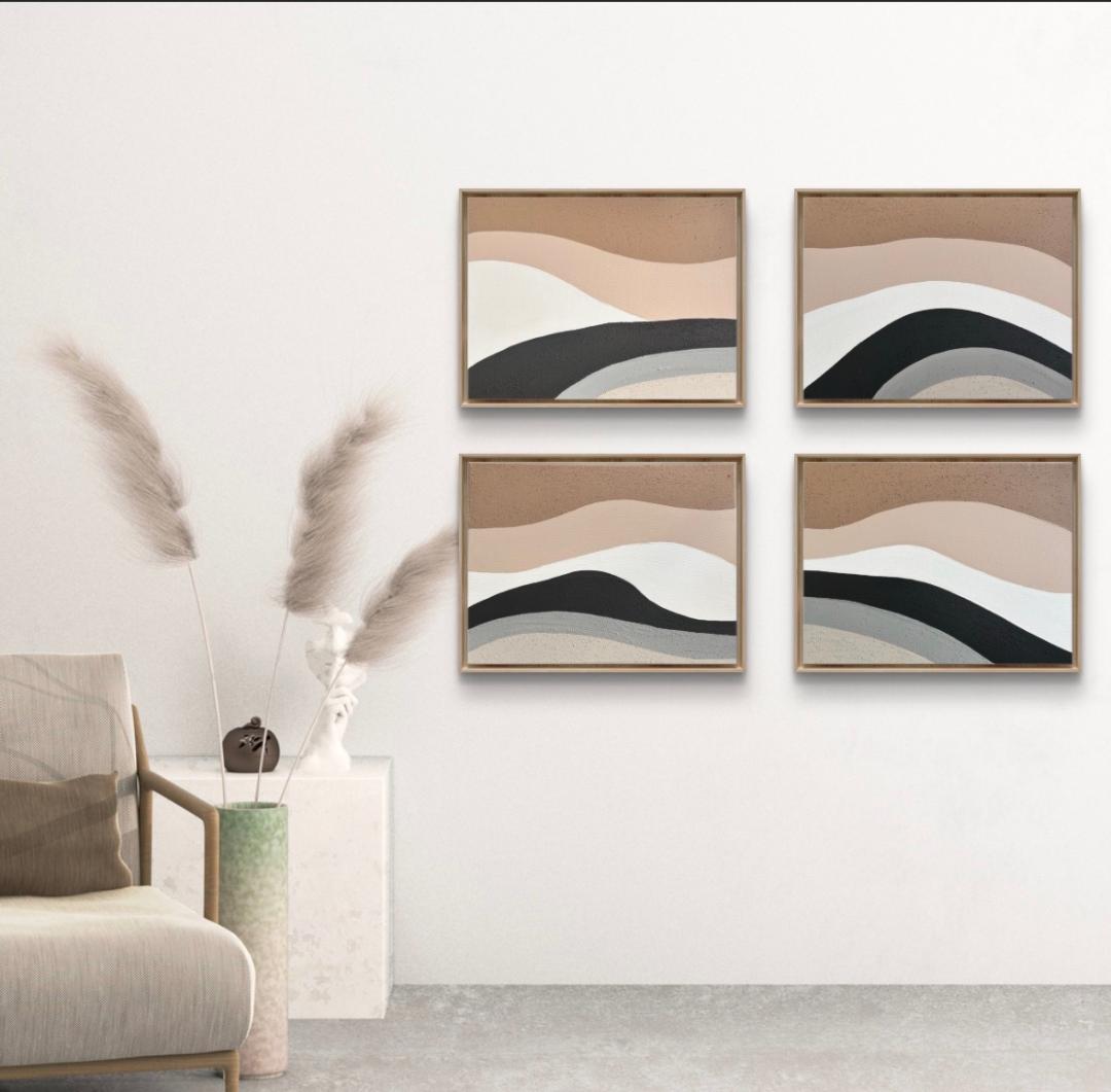 Mineral Earth — Strata, acrylic on canvas, 2026